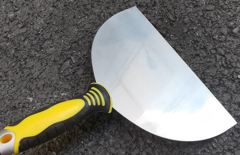 ESreake Putty Scraper 8" Stainless Steel Putty Knives with Plastic Ergonomic Handle for Taping Paint Wall Floor Tile, Metal Spackle Tools Knife,Remover for Wood, Wallpaper Scraper (8") - Image 3